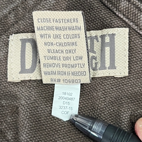 Duluth Trading Co Mens Fire Hose Bib Overalls 38x32 Brown Cotton Canvas - Picture 4 of 12